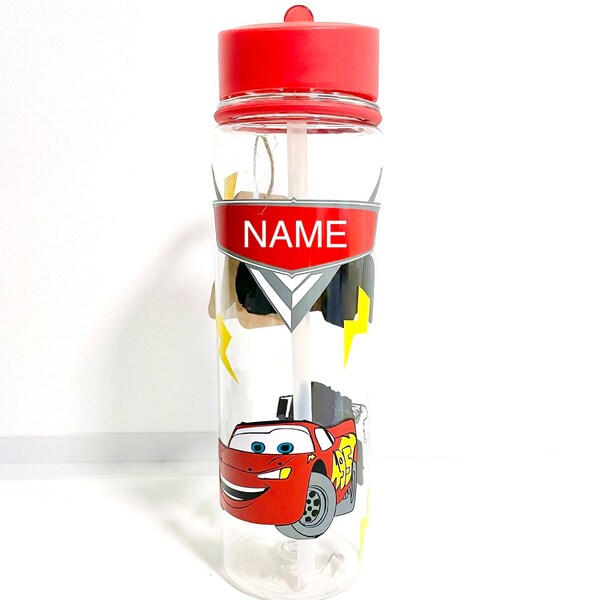 Cars Water Bottle Etsy
