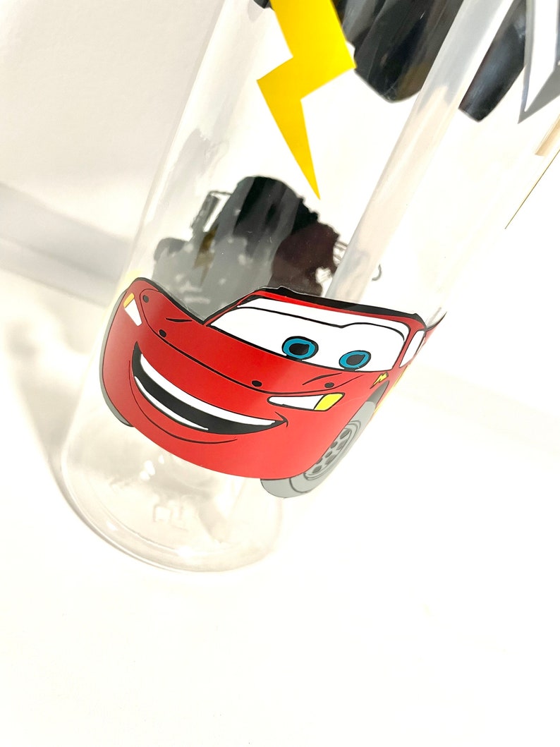 Personalised Lightening Mcqueen Cars Water Bottle // Cars Etsy UK