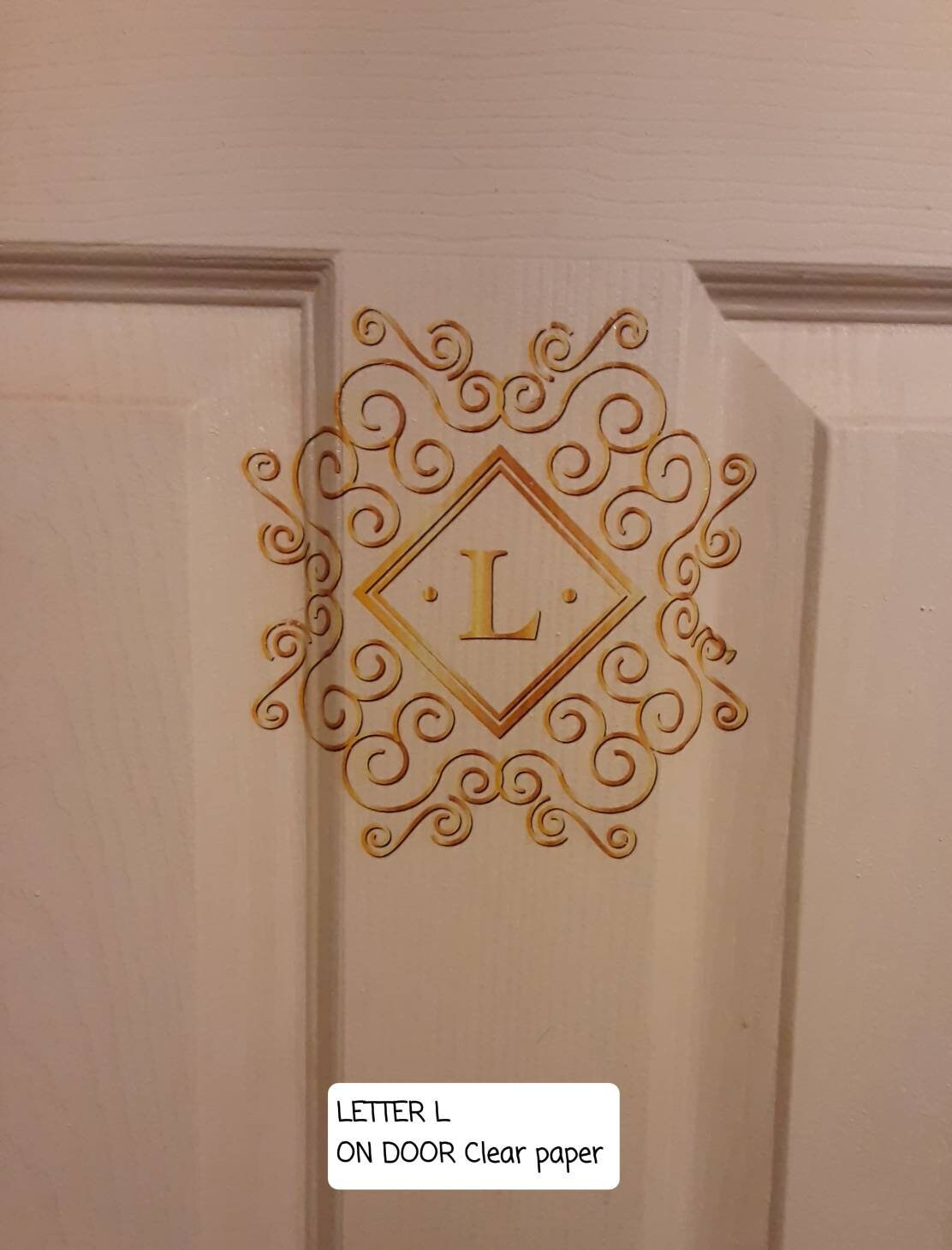 Wall / Furniture Decal Transfer French Shabby Chic Wreath Blush Pink