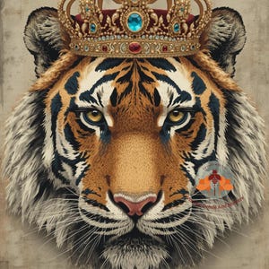 Furniture,craft  transfers. rub on ,waterslide vinyl sticker.vintage glamorous animal images .lion.leopard.tiger .elephant & cow.stunning