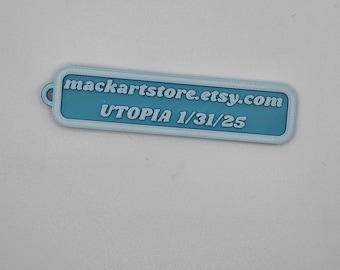 Customizable Tag with Keychain Holder