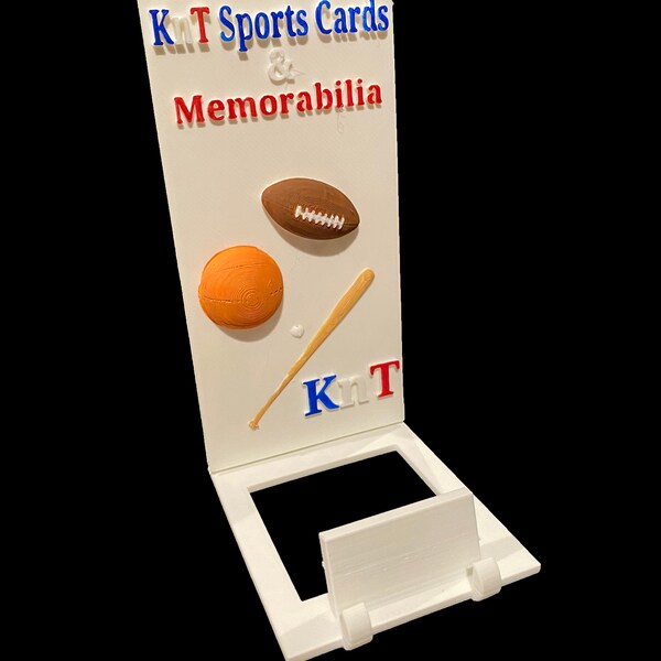 Custom Sports Card Stand Etsy