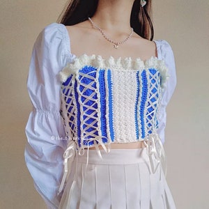 Scarlett Lace Top Crochet Written Pattern (PDF Only)