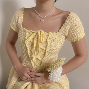 Charlotte Corset Dress Crochet Written Pattern image 3
