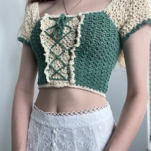 Charlotte Corset Dress Crochet Written Pattern image 9