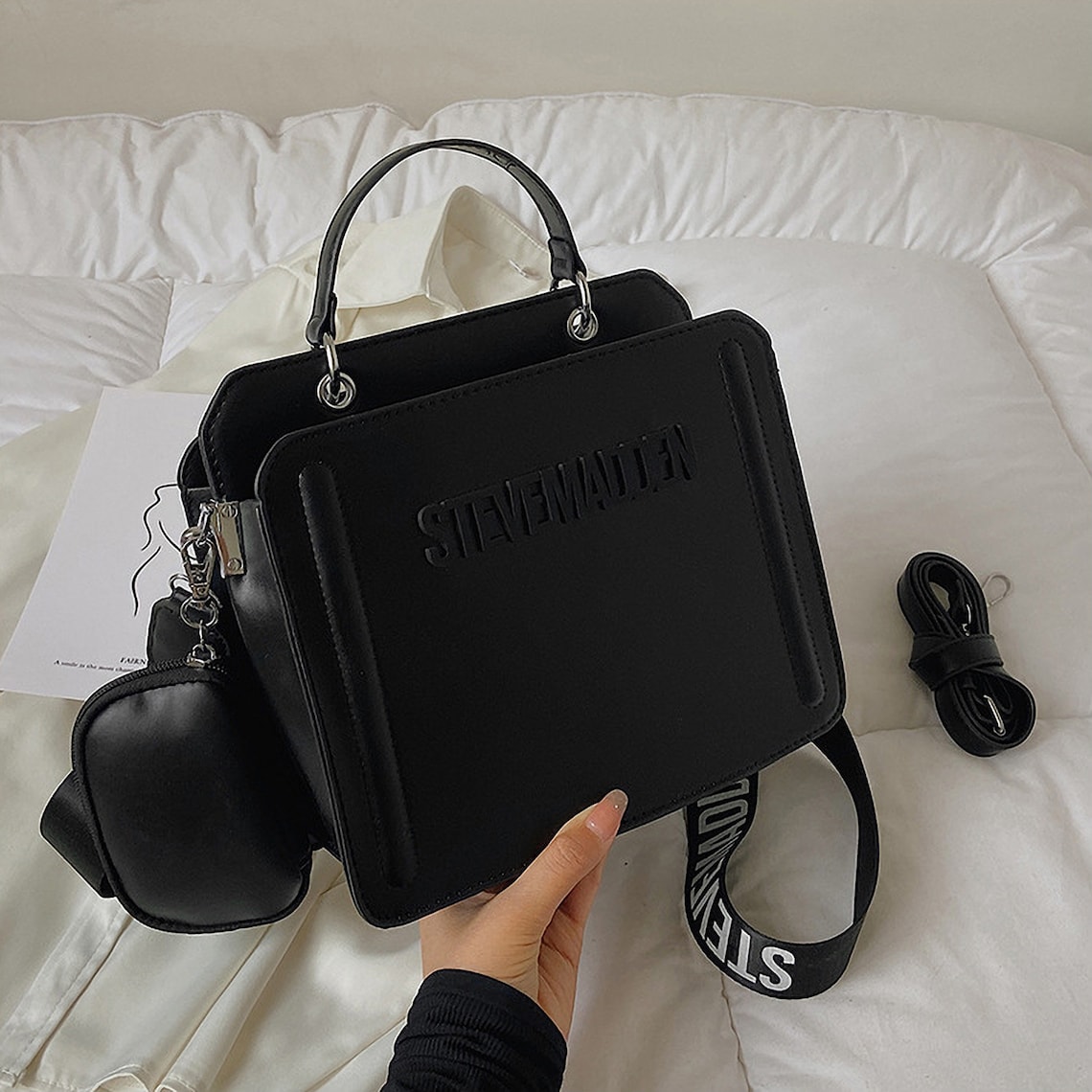 Steven Madden Tote Bag Steve Madden Viral Bag The Tote Bag - Etsy