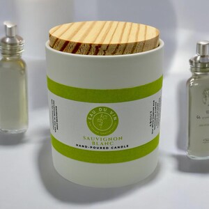 Sauvignon Blanc Organic Soy Candle, 10 OZ