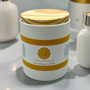 Champagne Organic Soy Candle, 10 OZ