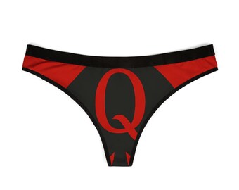 Women&#39;s Thongs, Queen Of Spades, BBC Lovers, Interracial Couple, Naughty Underwear, Sexy Panties, Adult Lingerie, Fetish Wear