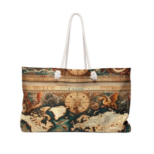 Sac week-end carte du monde antique