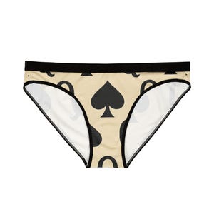 Women&#39;s Underwear, Queen of Spades, BBC Hotwife Panties, Interracial Lingerie, Cuckold Gift, Naughty Undergarments