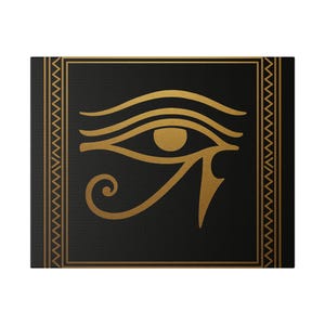 Golden Eye of Horus Leinwand Kunst: Ägyptische Wanddeko