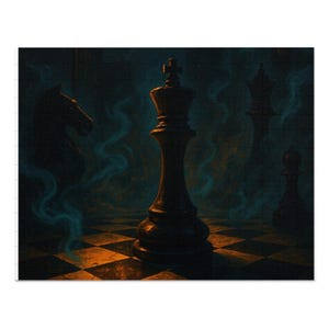 Mystical Chess Jigsaw Puzzle, Chess Gift, Puzzle for Adults, Family Game Night, Educational Puzzle, Home Decor, Mind-Engaging Art