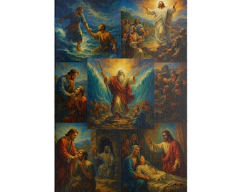 Jesus Christ Christmas Easter Vintage Jigsaw Puzzle 250, 500