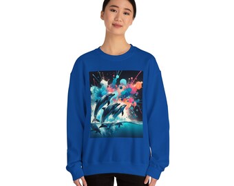 Dolphins Unisex Heavy Blend™ Crewneck Sweatshirt