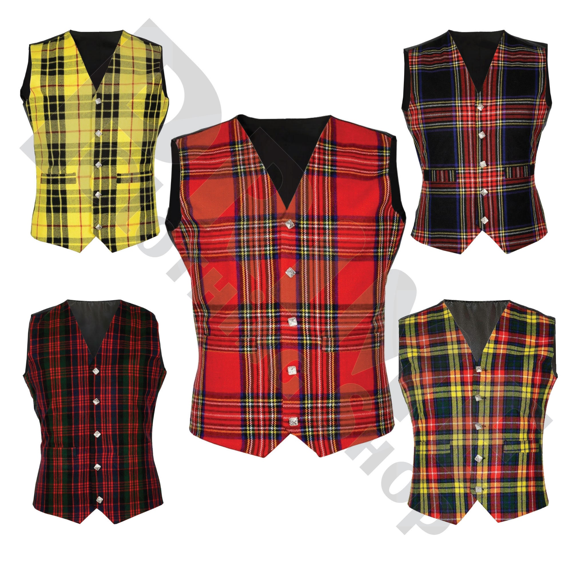 gilet tartan homme