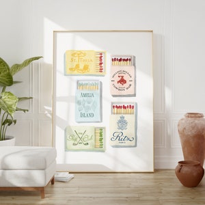 Matchbox Collection Art Print, Digital Download, Matchbox Art