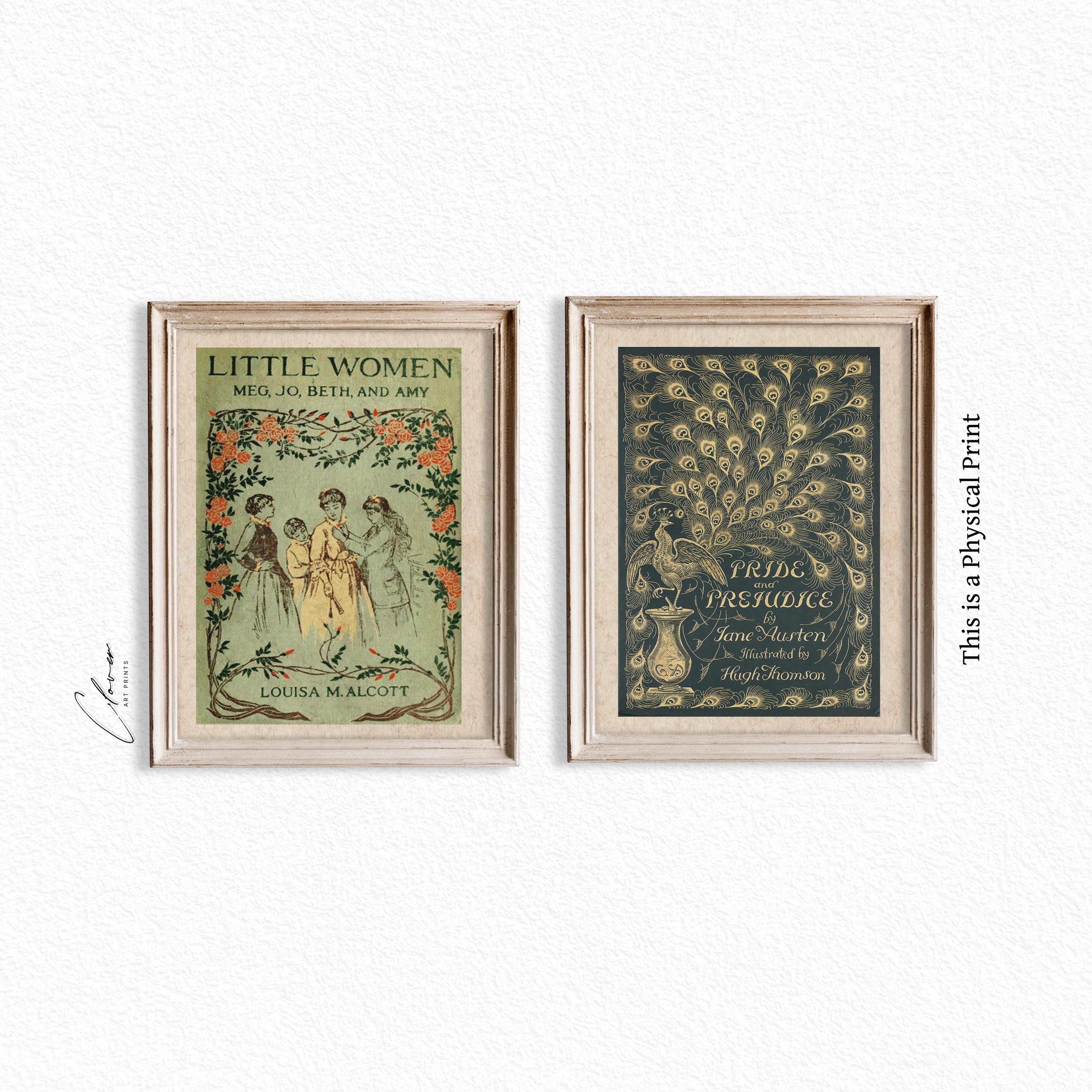 Classic Book Wall Art PHYSICAL Poster 2 Set | Pride and Prejudice