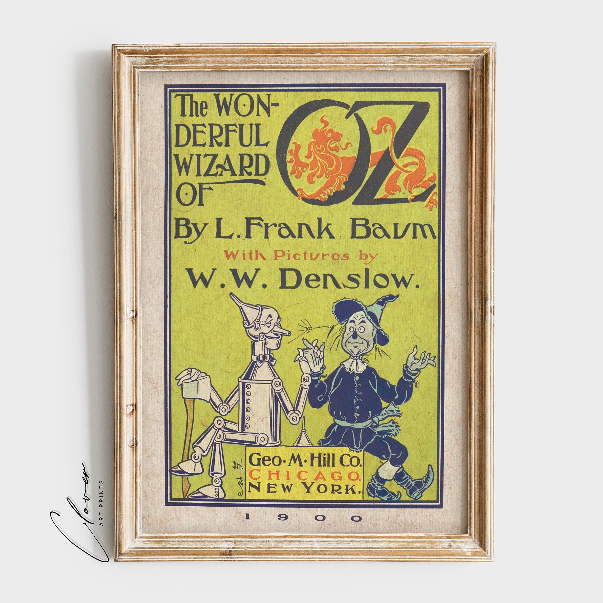 【非売品】OZ Re:writeアートブック The Wonderful Wizard of OZ Cover Art Print | Bookish Gift for Book
