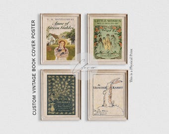 Custom Vintage Literary Art Print Inspired by Your Favorite Book - PHYSICAL Print