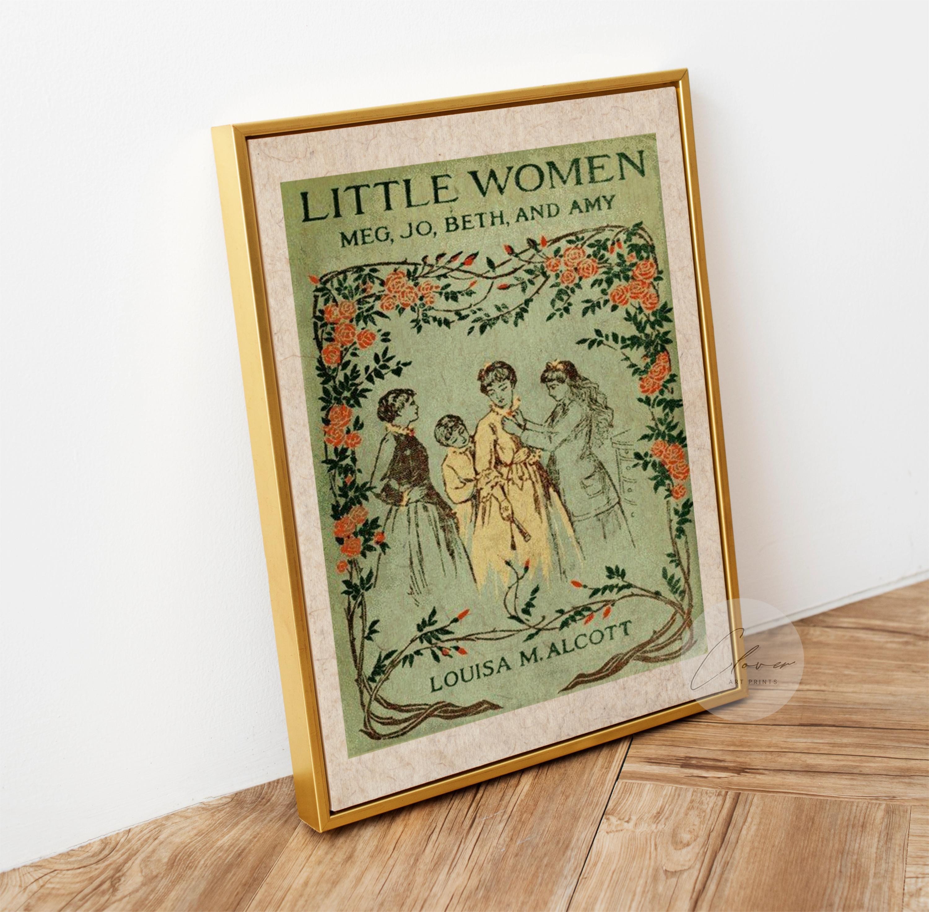 Vintage Style Little Women PHYSICAL Poster Gift for Bookworms