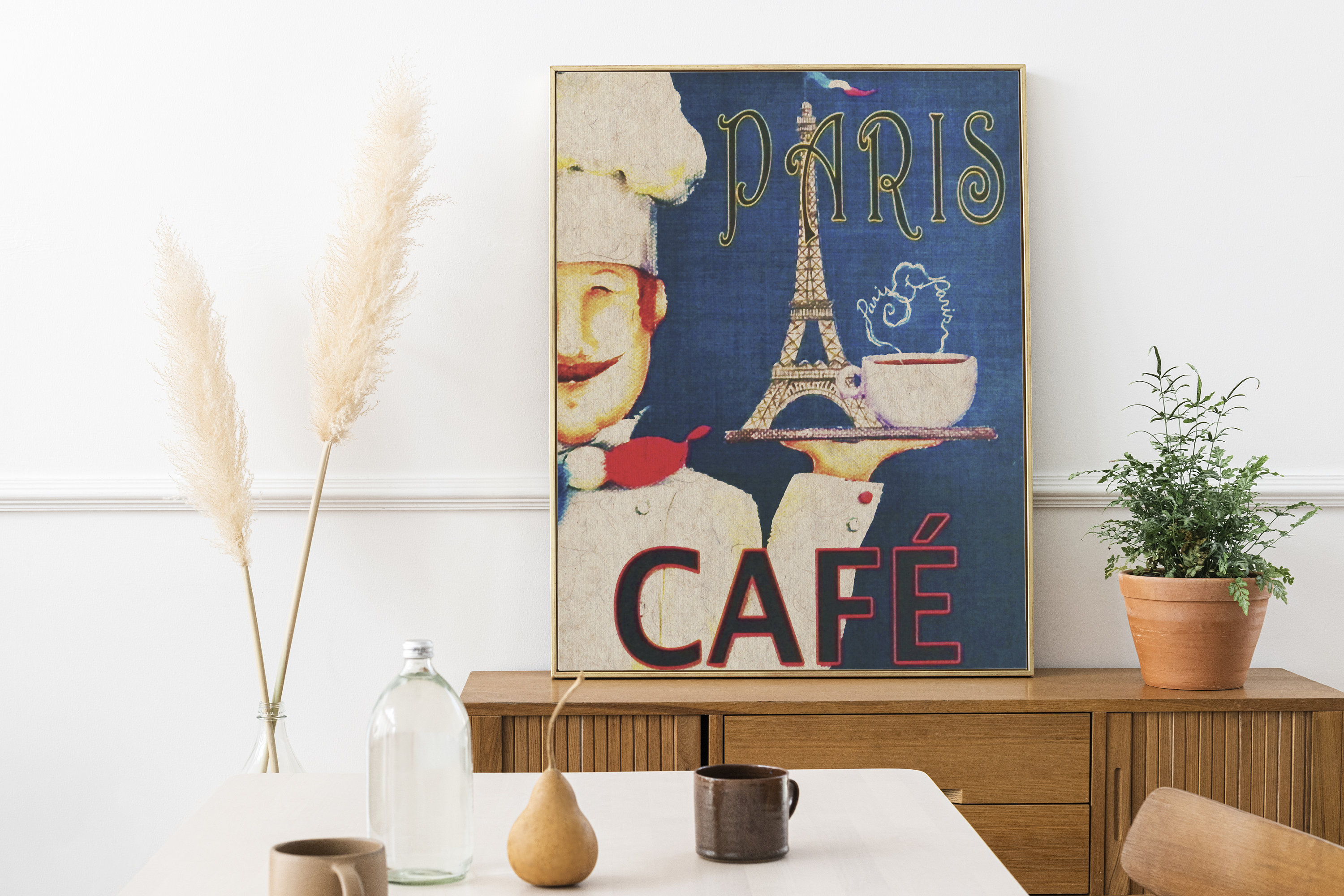 Poster Café Riche Paris Tango – Par Jack Rsat – Reproduction 45x60cm Vintage