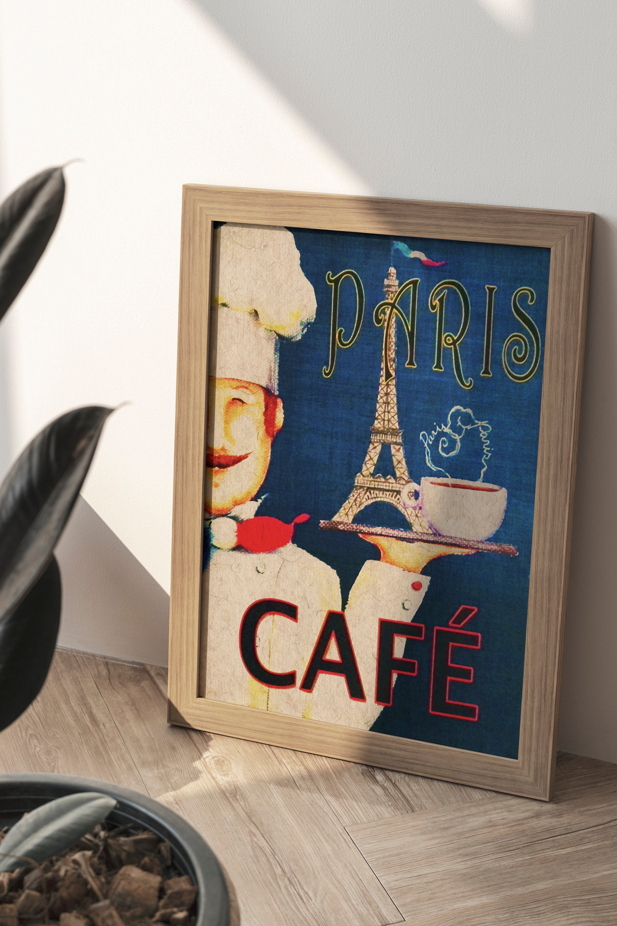 ヴィンテージ パリ カフェ ポスター、レトロなフランスのアート