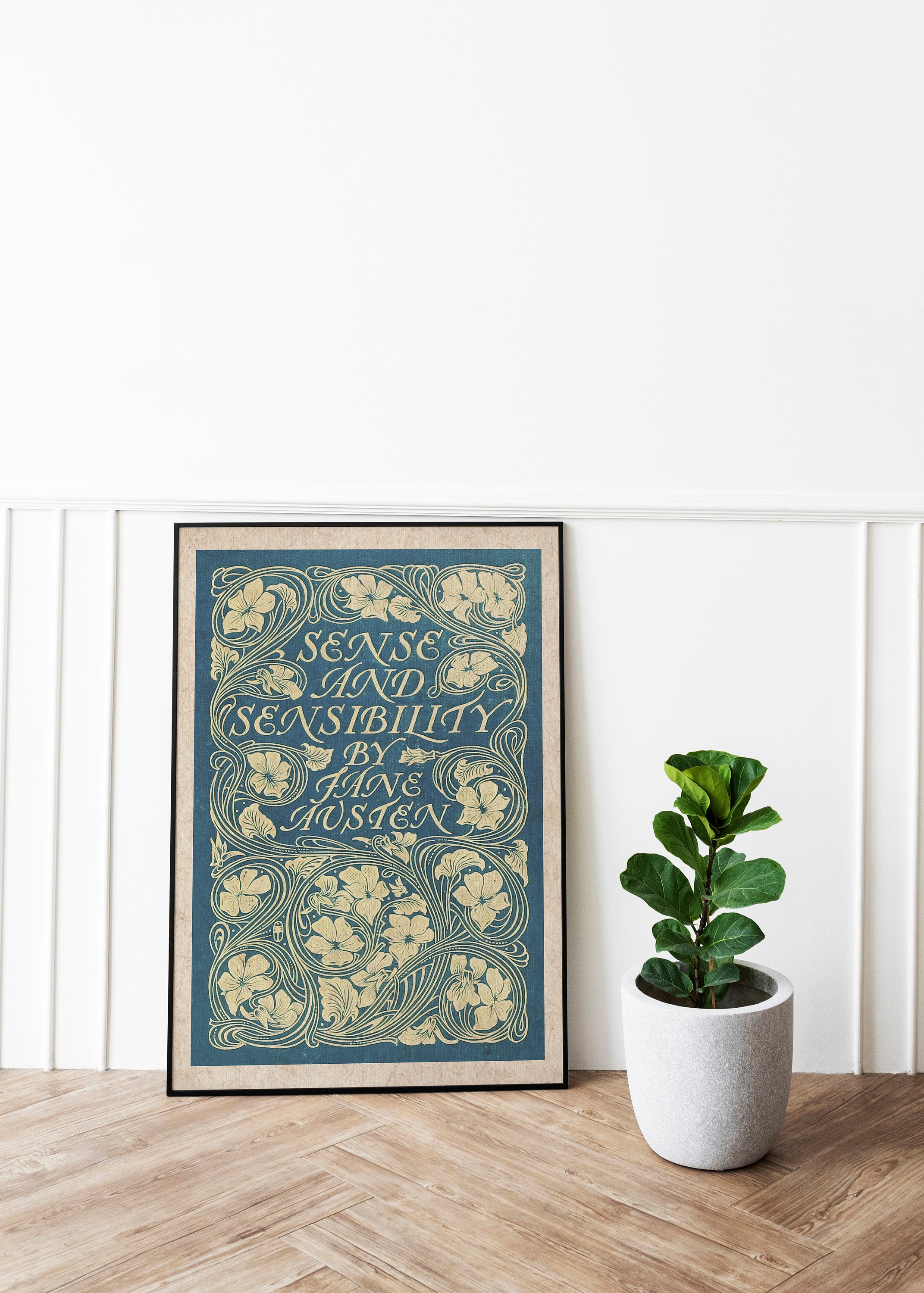 Sense Book Sense and Sensibility Book Cover Art Print | Bookish Gift for Book ...