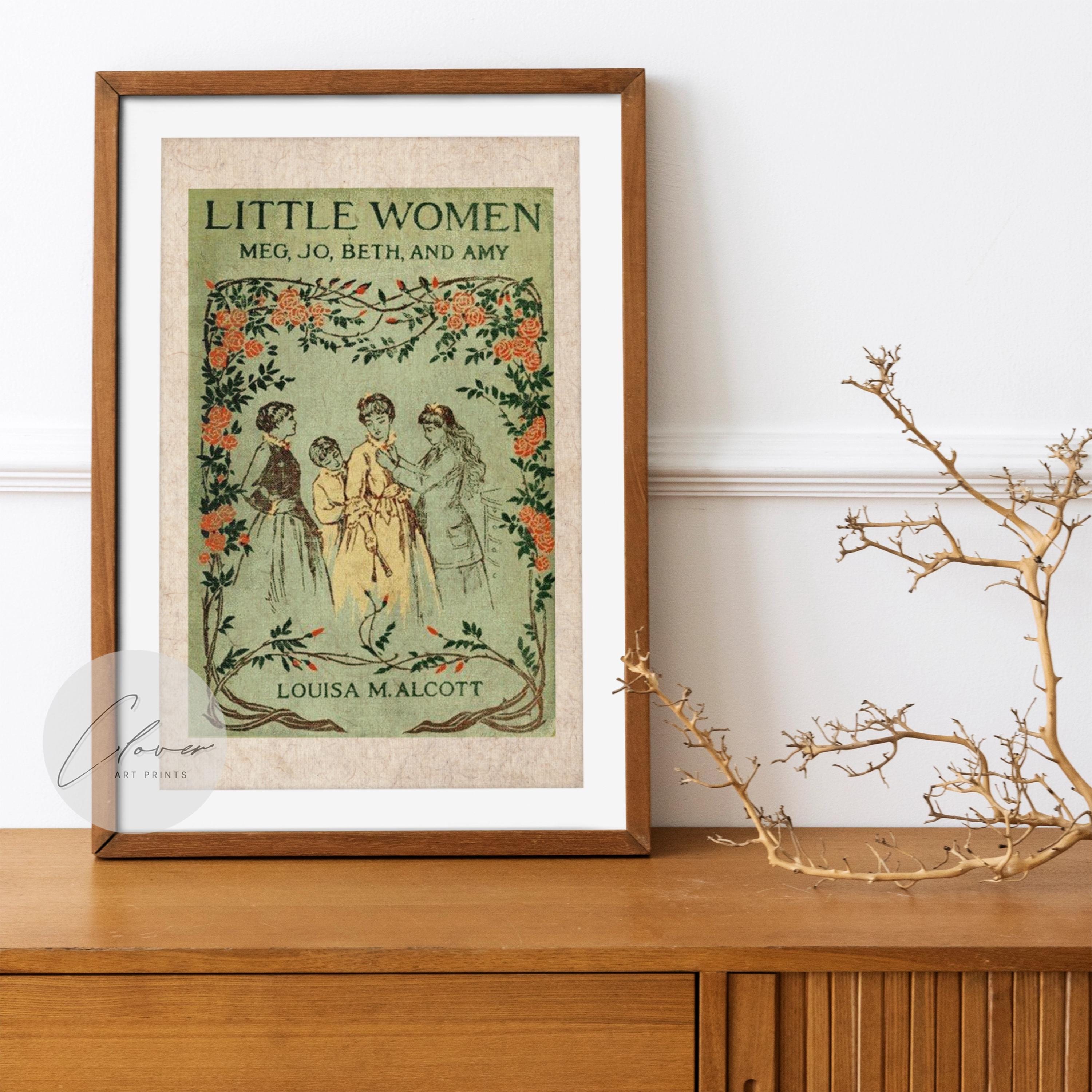 Vintage Style Little Women PHYSICAL Poster Gift for Bookworms