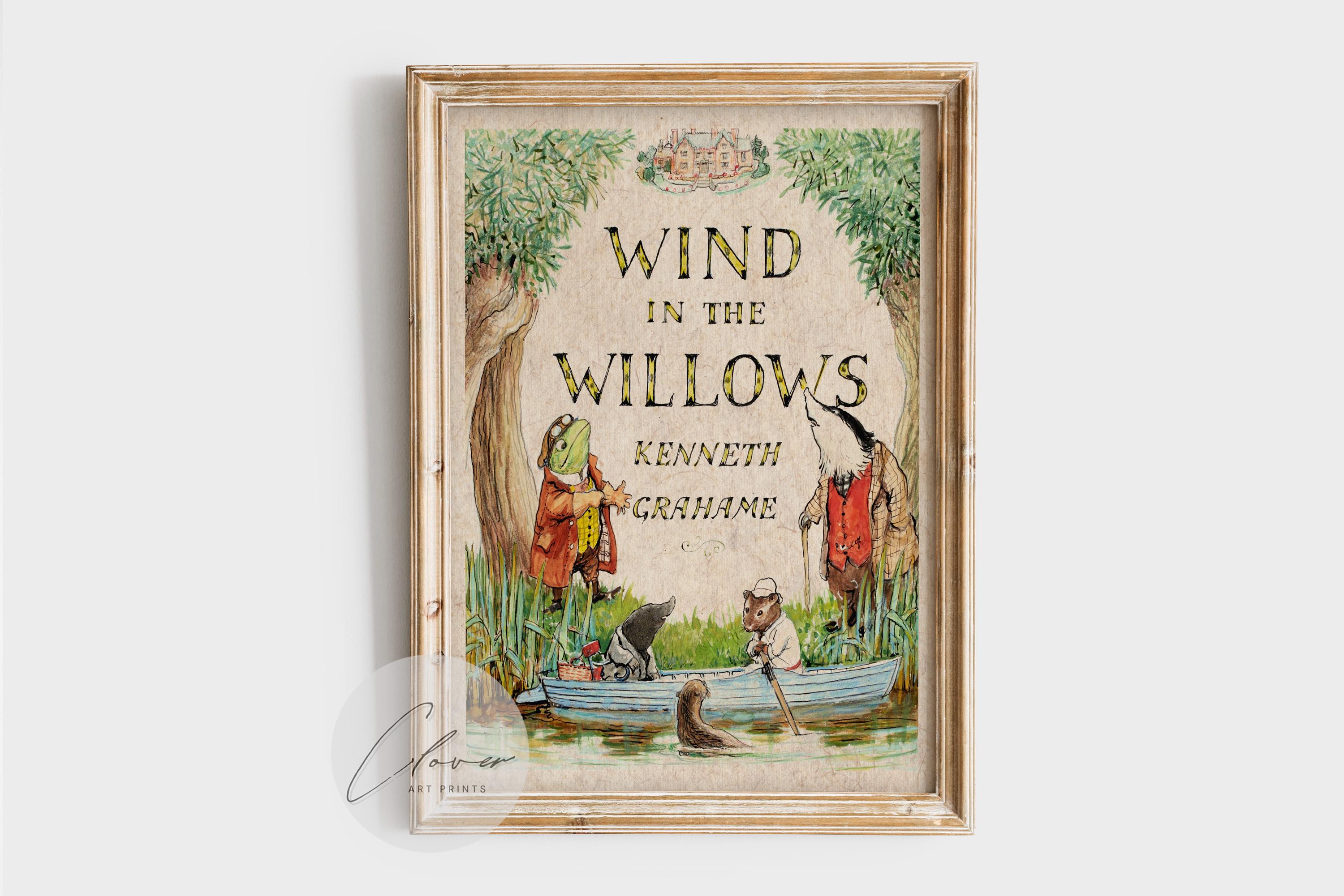 The Wind in the Willows Book Cover Art Print | Bookish Gift for Book ...