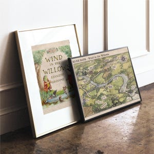 The River Bank Illustrative Map From the Wind in the Willows Digital ...