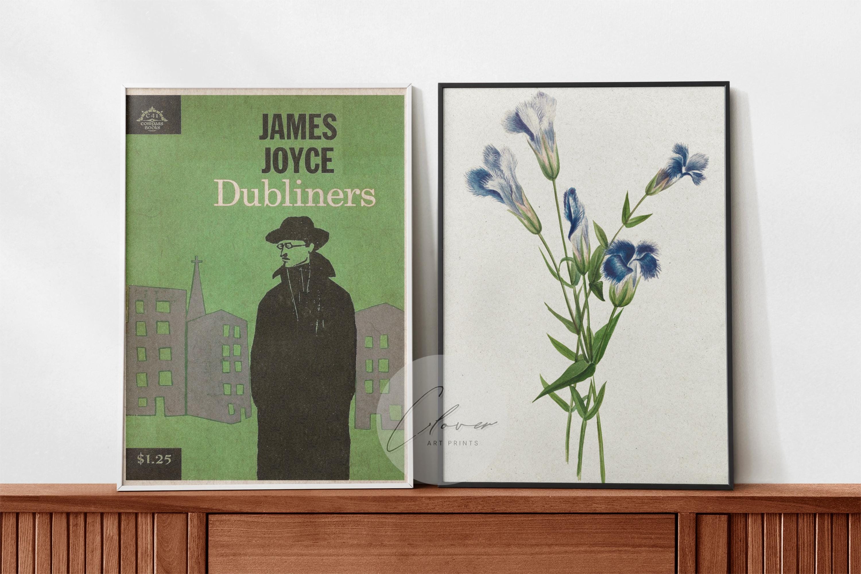 James Joyce Dubliners Vintage Book Cover Print | Minimalist Green