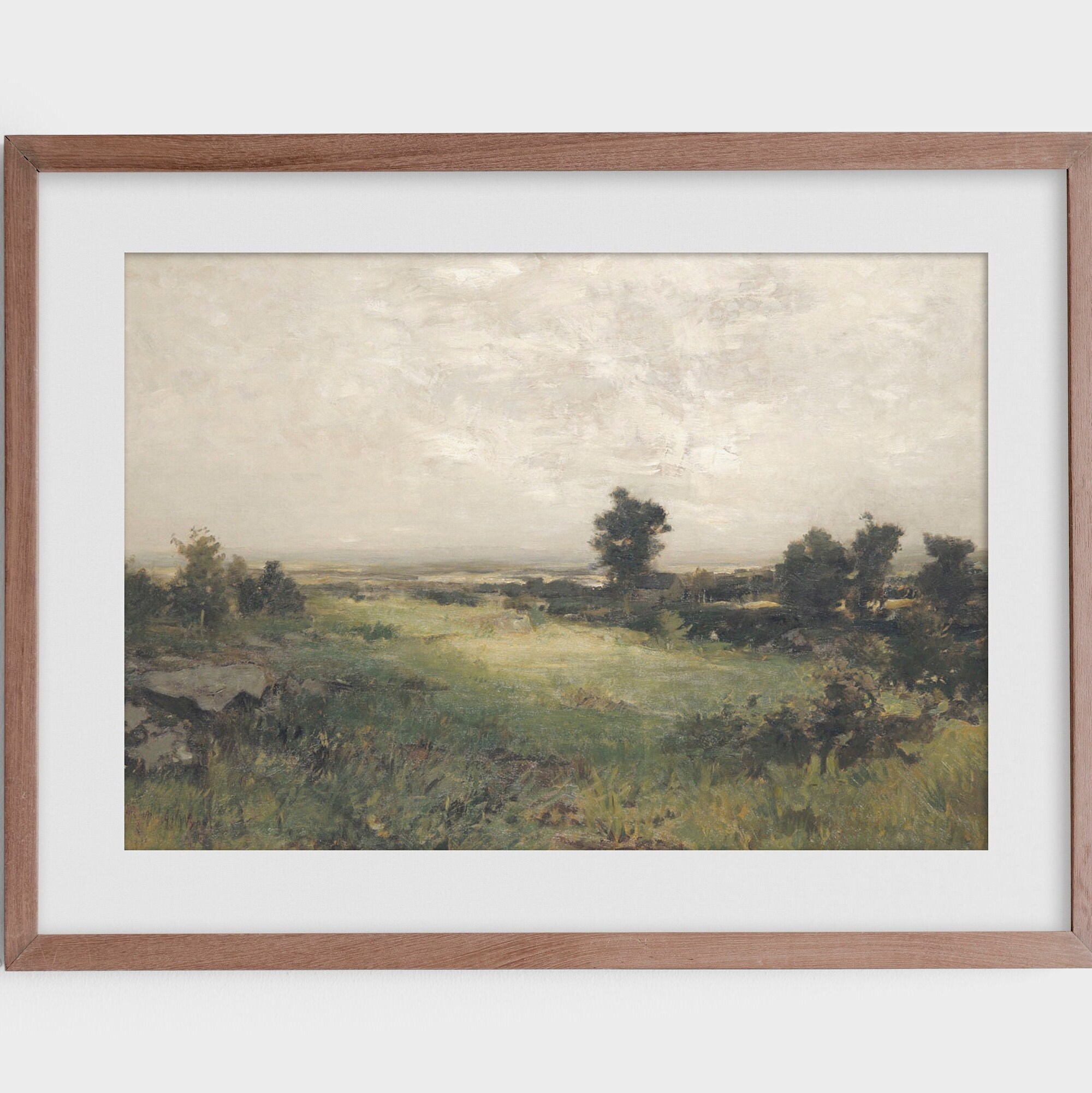 Antique Valley Painting | Vintage Digital Artworks | Traditional Wall Art