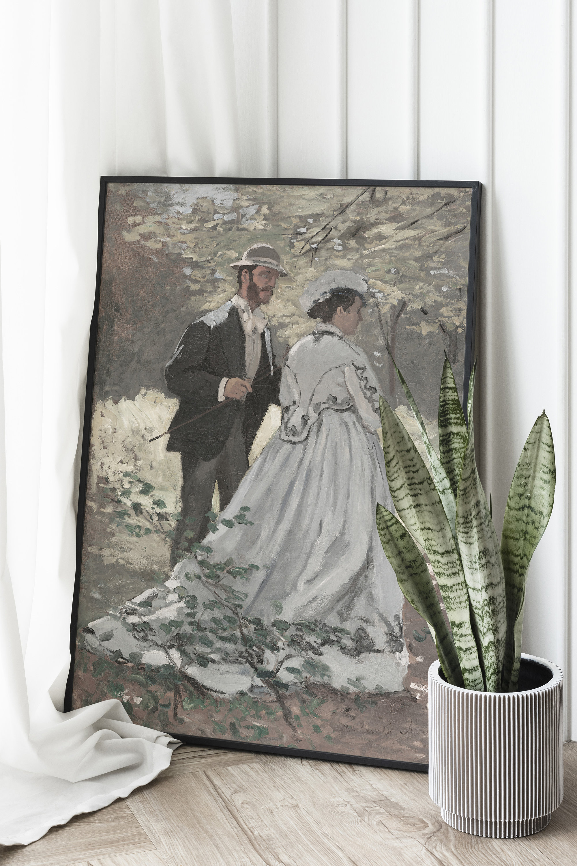 ヴィンテージカップル絵画 | 夫婦のアートプリント | 有名なデジタル