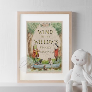 The Wind in the Willows Book Cover Art Print | Bookish Gift for Book ...