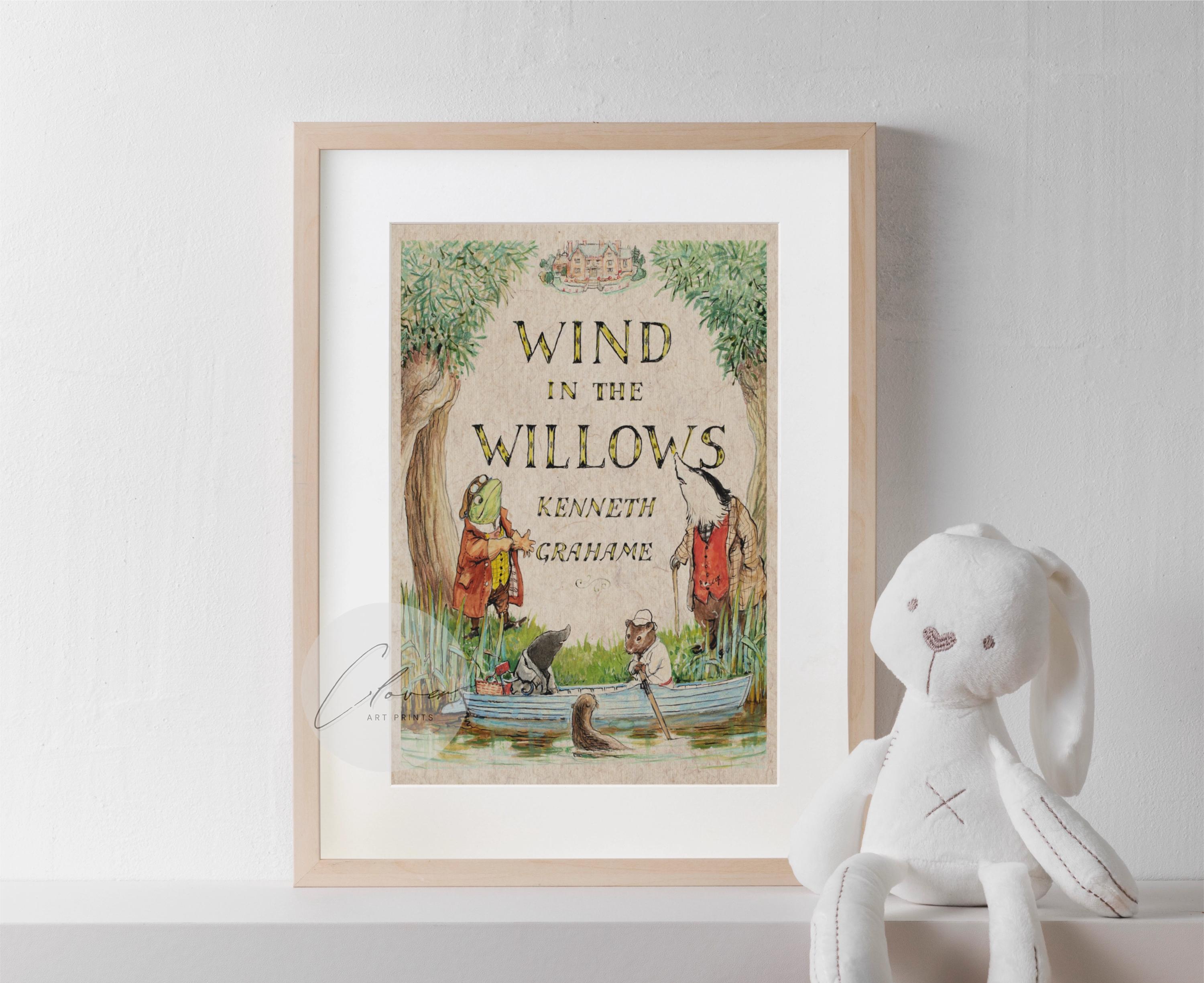 The Wind in the Willows Book Cover Art Print | Bookish Gift for Book ...