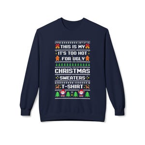 Grappig Ugly Christmas-sweater: vakantietrui met ronde hals