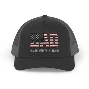 Patriotic Dad Snapback Trucker Cap | American Flag Cap, Father&#39;s Day Gift, Outdoor Gear, Stylish Dad Hat, Casual Headwear