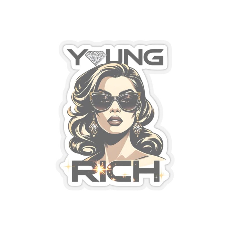 Glamorous Stickers - Confident Women Sticker Set, Chic Laptop Decals ...