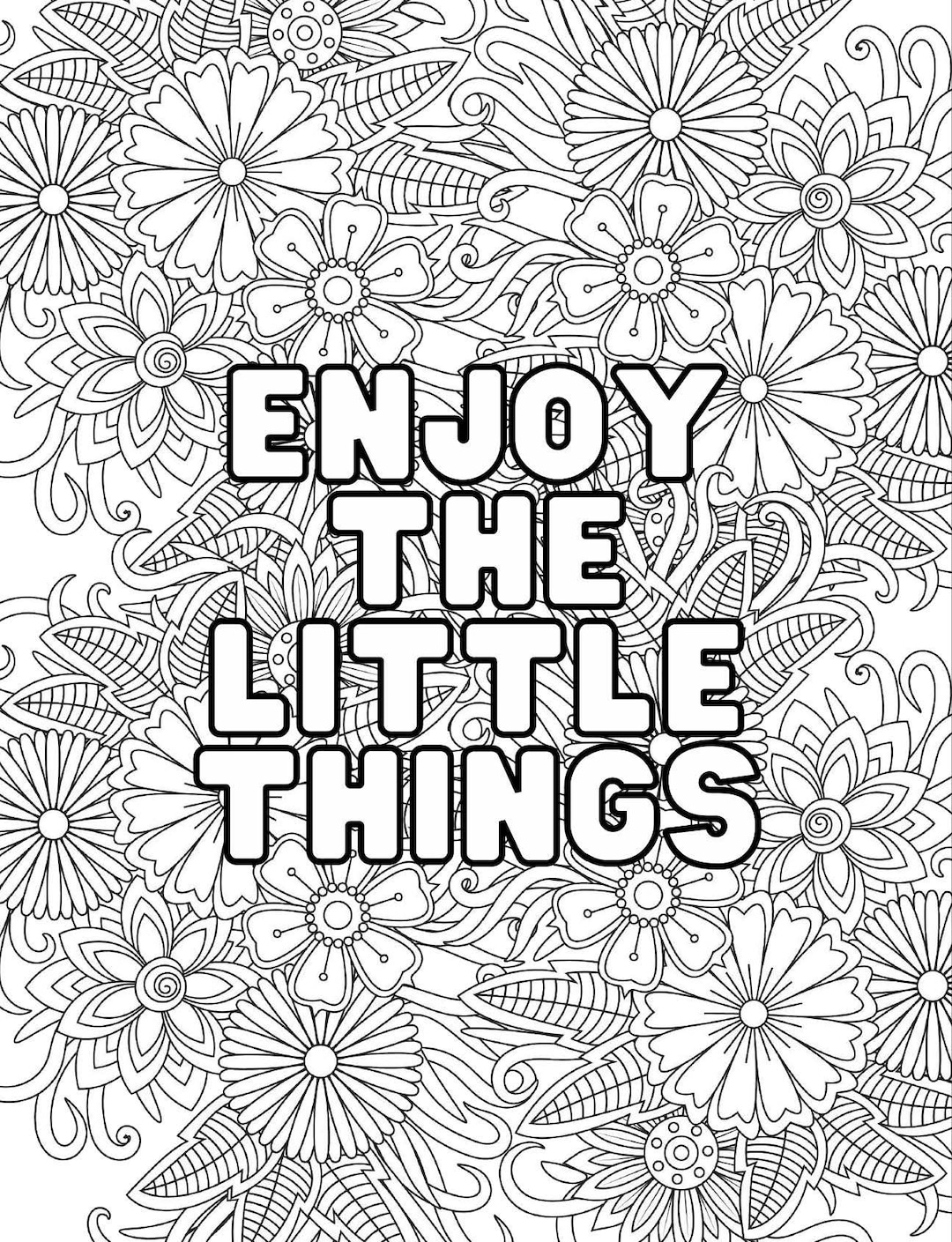 Motivational Quotes Coloring Pages: 30 Printable Designs (PDF) - Etsy