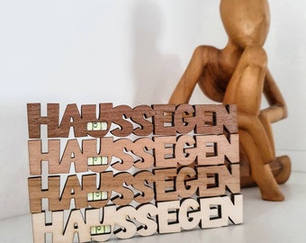 Mini Haussegen Wasserwaage aus Holz | mini Haussegen Geschenk | Einzugsgeschenk Magnet