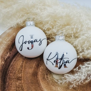 Christmas balls personalized | Christmas tree baubles with names | Christmas tree balls with names
