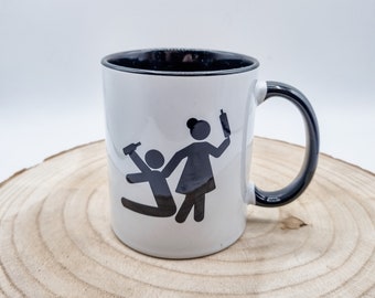 Tasse lustig Freunde | Geschenk zum Junggesellenabschied | lustige Tasse Mann Frau | lustige Geschenkidee Tasse