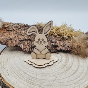 Mini ensemble de construction de lapin de Pâques | Bricolages de Pâques à faire soi-même | Bricolage avec les enfants | Bricolages de Pâques