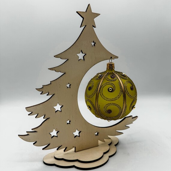Decorazione natalizia per albero di Natale Rockin' Around The Guitar - Decorazioni natalizie musicali | Chitarra in legno | Artigianato dettagliato per gli amanti della musica