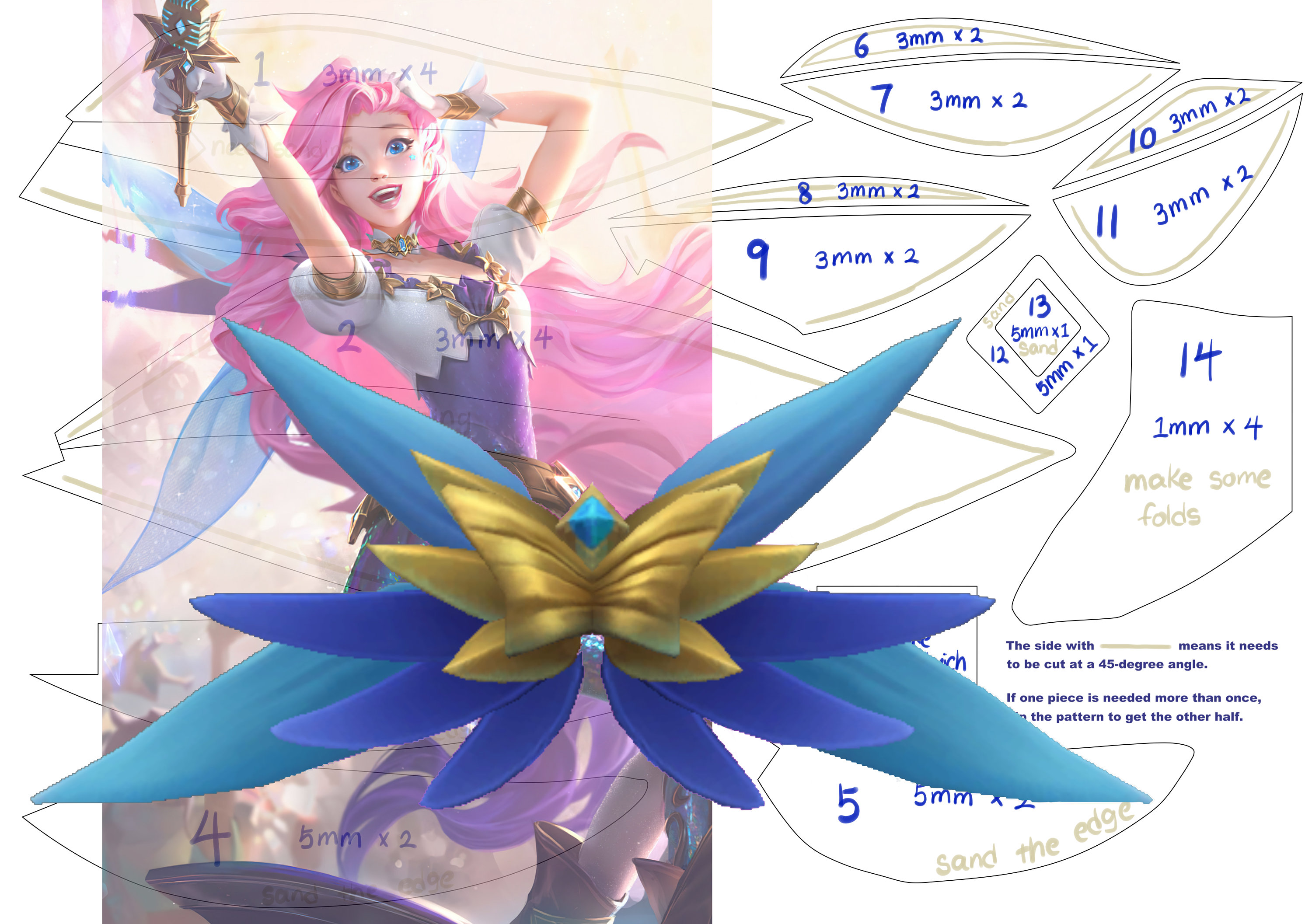Pattern> Classic Seraphine Wings From League of Legends - Etsy
