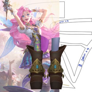 Pattern&gt; Classic Seraphine Shoe Accessories from League of Legends