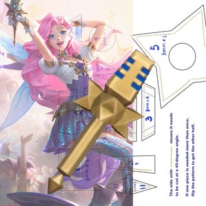 Pattern&gt; Classic Seraphine Microphone from League of Legends