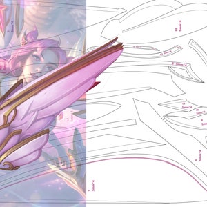 Pattern&gt; Star Guardian Kai&#39;sa Blasters Wings from League of Legends Wild Rift (not physical prop)