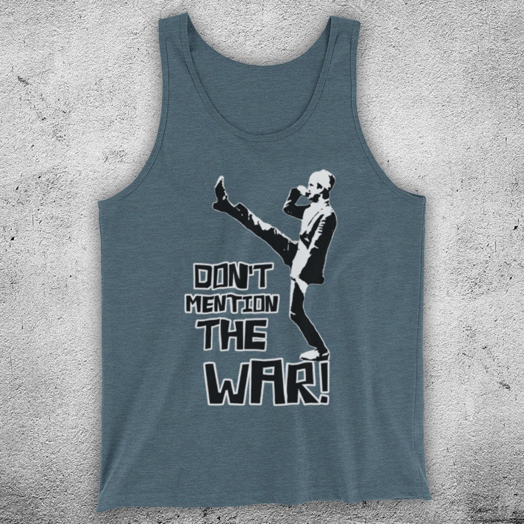 Fawlty Towers Don't Mention the War Comedy TV Slogan Basil Etsy